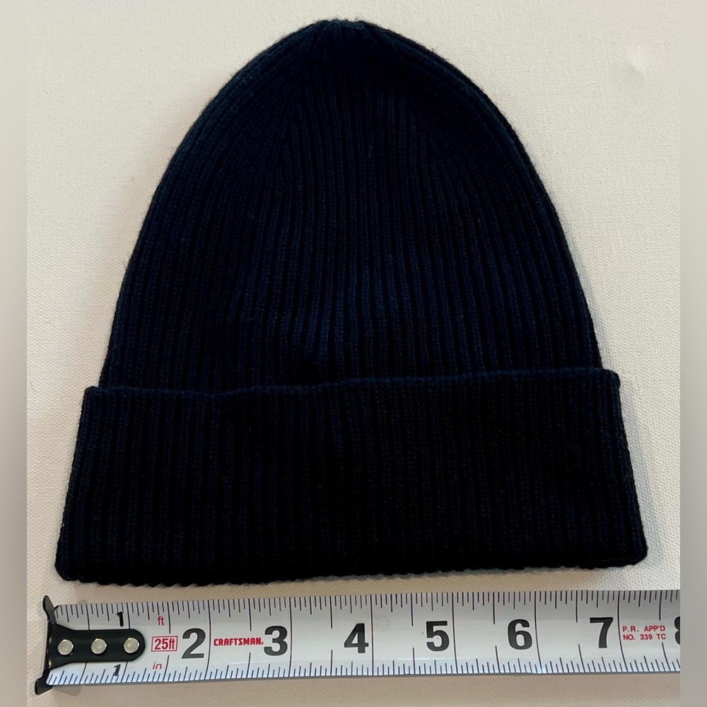 Moncler NWT Black Ribbed Beanie - Picture 2 of 5